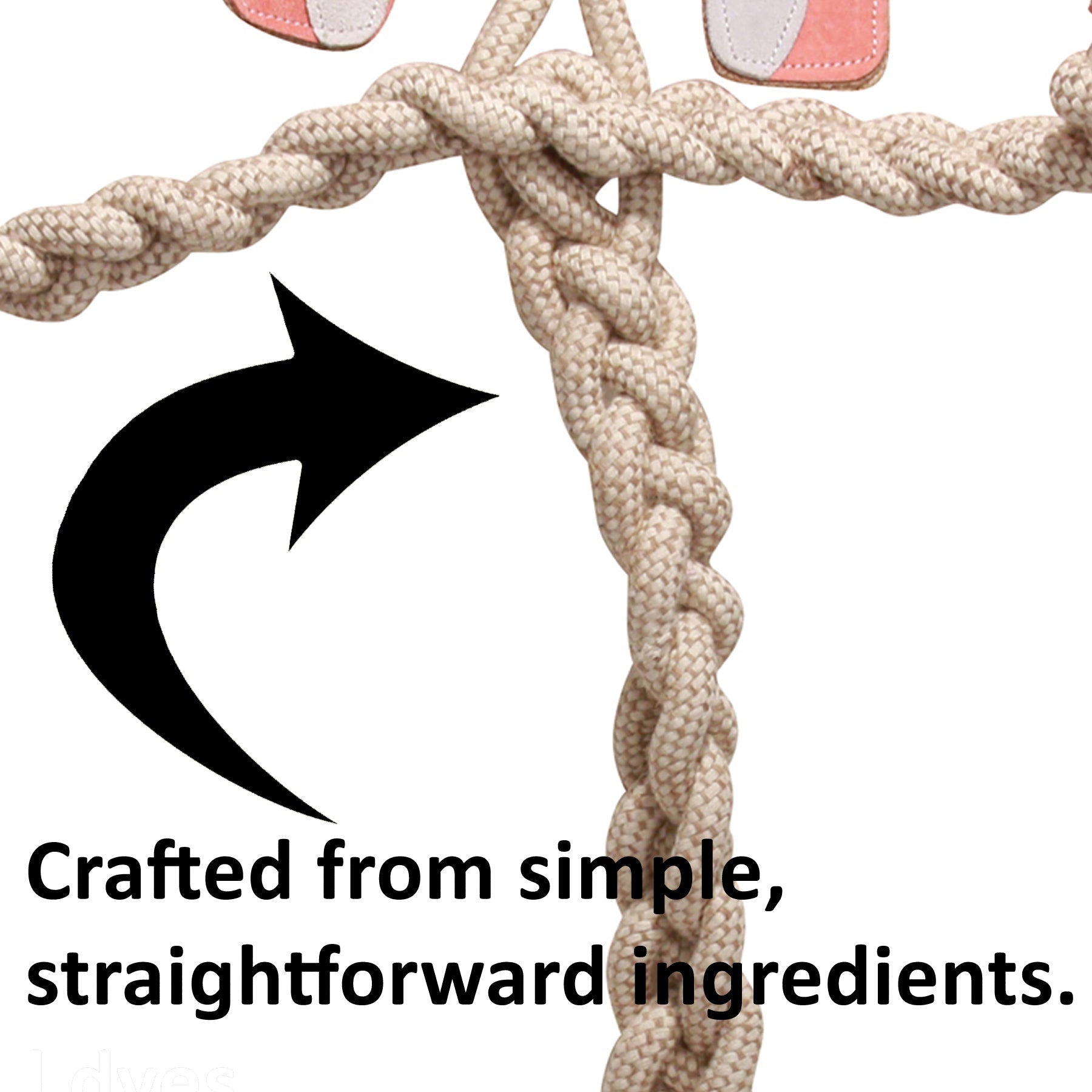 Dilly Duck Natural Rope Knottie® Dog Toy, Large (9mm diameter)